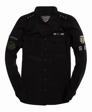 Superdry Military Női Ing Fekete | GUXBJ9351